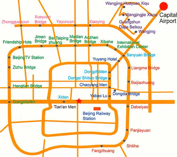 маршруты автобусов Пекина