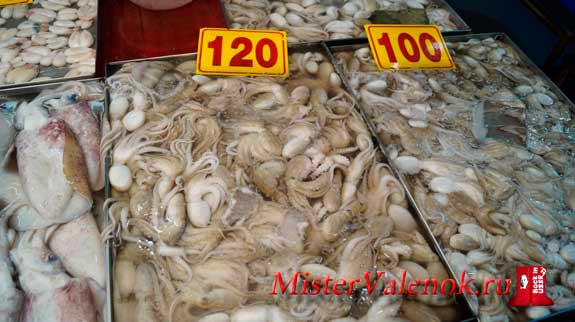 цены на морепродукты в Тайланде