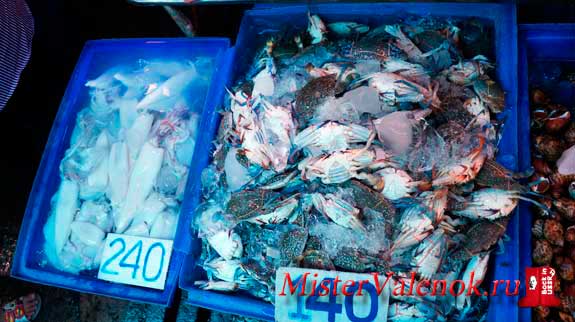 морепродукты в Тайланде